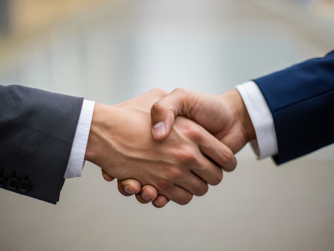 рукопожатие партнеров